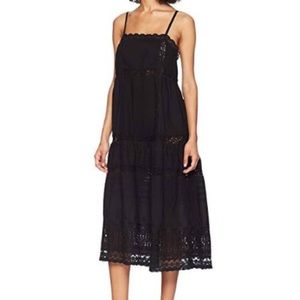 Free People This Is It Cotton Lace Midi Dress